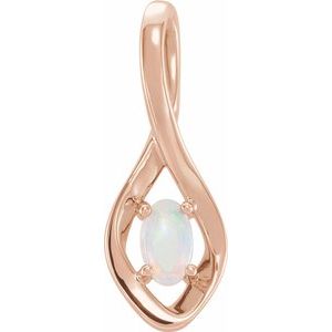 Natural White Opal Pendant