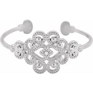 1/6 Ctw Natural Diamond Cuff Bracelet