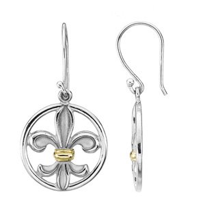 Fleur-De-Lis Dangle Earrings