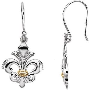 Fleur-De-Lis Dangle Earrings