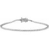 14K White 9/10 CTW Natural Diamond 7″ Line Bracelet