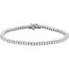 14K White 2 3/4 CTW Natural Diamond 7″ Line Bracelet