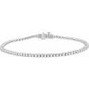 14K White 1 3/4 CTW Natural Diamond Line 7″ Bracelet