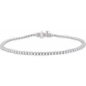 1 3/4 Ctw Natural Diamond Line Bracelet