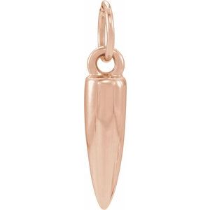 14K Rose Geometric Pendant