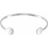 Sterling Silver Engravable Cuff 6 3/4″ Bracelet