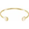 14K Yellow Engravable Cuff 6 3/4″ Bracelet