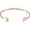 14K Rose Engravable Cuff 6 3/4″ Bracelet