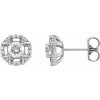 Platinum 5/8 CTW Natural Diamond Earrings