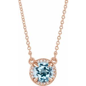 Natural Topaz And Natural Diamond Necklace