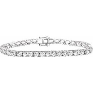 Imitation Cubic Zirconia Line Bracelet