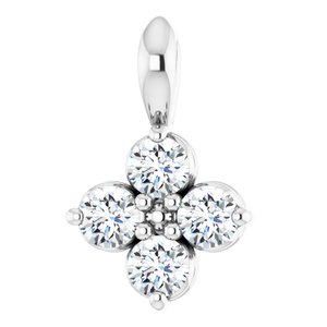 Imitation White Sapphire Pendant