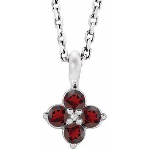 Imitation Garnet Necklace