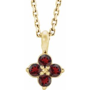 Youth Natural Garnet Necklace