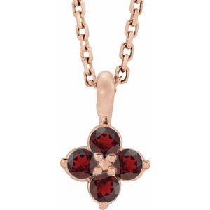 Youth Natural Garnet Necklace