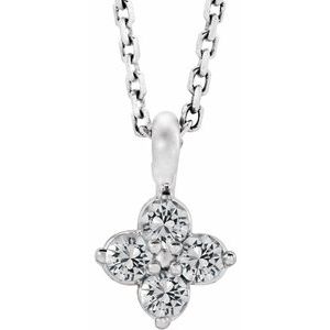 Imitation White Sapphire Necklace