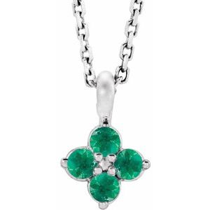 Imitation Emerald Necklace