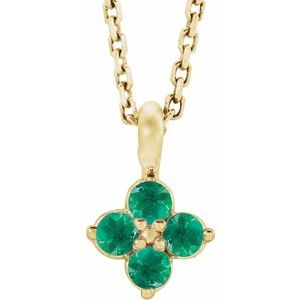 Youth Natural Emerald Necklace