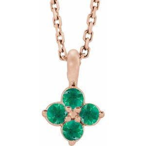 Youth Natural Emerald Necklace