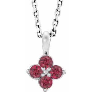 Imitation Ruby Necklace