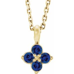 Youth Natural Blue Sapphire Necklace