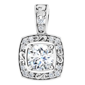 1/3 Ctw Natural Diamond Pendant