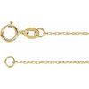 14K Yellow 1 mm Rope 7″ Chain