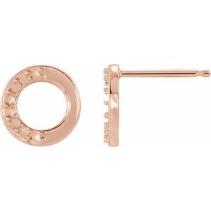 Circle Stud Earring Mounting