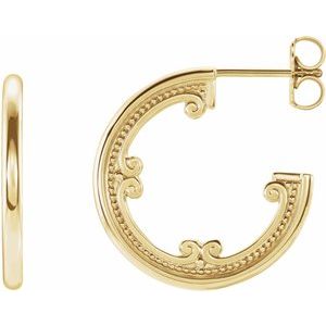 Vintage-Inspired Hoop Earrings