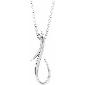 Sterling Silver Freeform 16-18″ Necklace