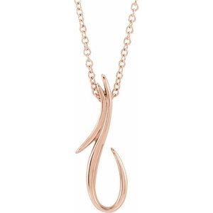 14K Rose Freeform 16-18″ Necklace