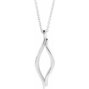 14K White Freeform 16-18″ Necklace