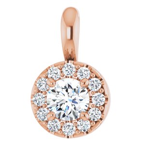 3/8 Ctw Natural Diamond Pendant