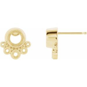 Accented Earring Mounting