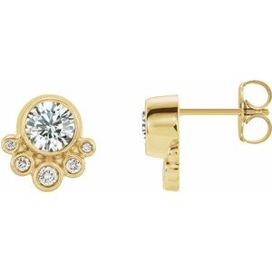 5/8 Ctw Natural Diamond Earrings