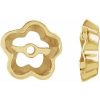 14K Yellow 4.3mm ID Earring Jacket