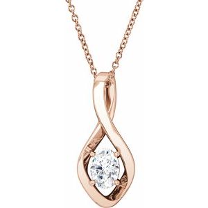 Forever One Colorless Lab-Grown Moissanite Necklace