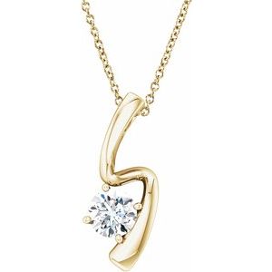 Forever One Colorless Lab-Grown Moissanite Necklace