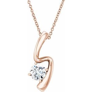 Forever One Colorless Lab-Grown Moissanite Necklace