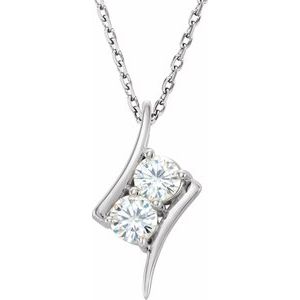 Forever One Colorless Lab-Grown Moissanite Necklace