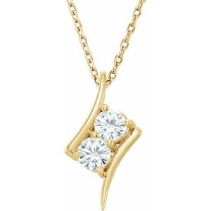 Forever One Colorless Lab-Grown Moissanite Necklace