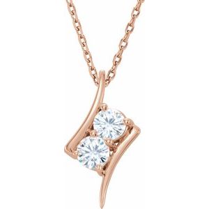 Forever One Colorless Lab-Grown Moissanite Necklace