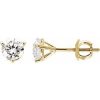 14K Yellow 1 1/2 CTW Natural Diamond Earrings