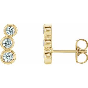 1/2 Ctw Natural Diamond Ear Climbers