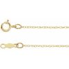 14K Yellow .75 mm Rope 18″ Chain