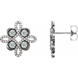 3/4 Ctw Natural Diamond Earrings