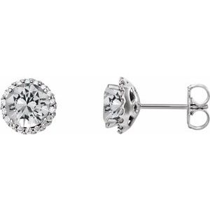 1 1/3 Ctw Natural Diamond Earrings