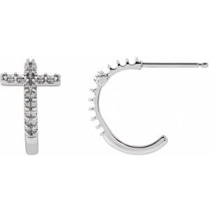 Cross Hoop Earring Mounting