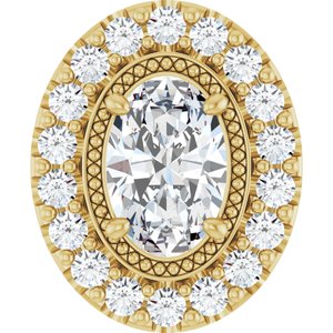 14K Yellow 5/8 CTW Natural Diamond Pendant