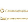 14K Yellow 1.5 mm Cable 7″ Chain